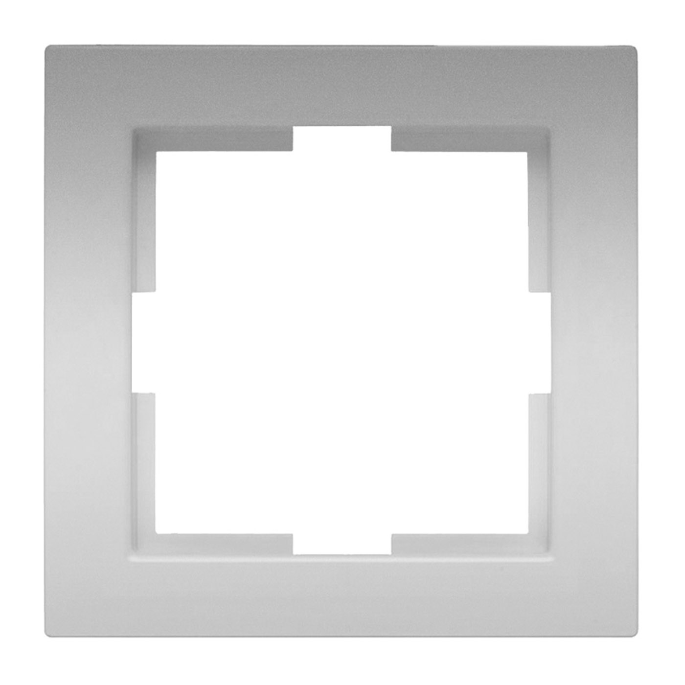 Рамка для терморегулятора серебряная квадратная